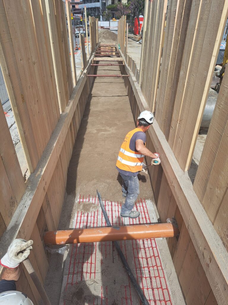 Attività di Chiusura buca di giunzione cavi AT