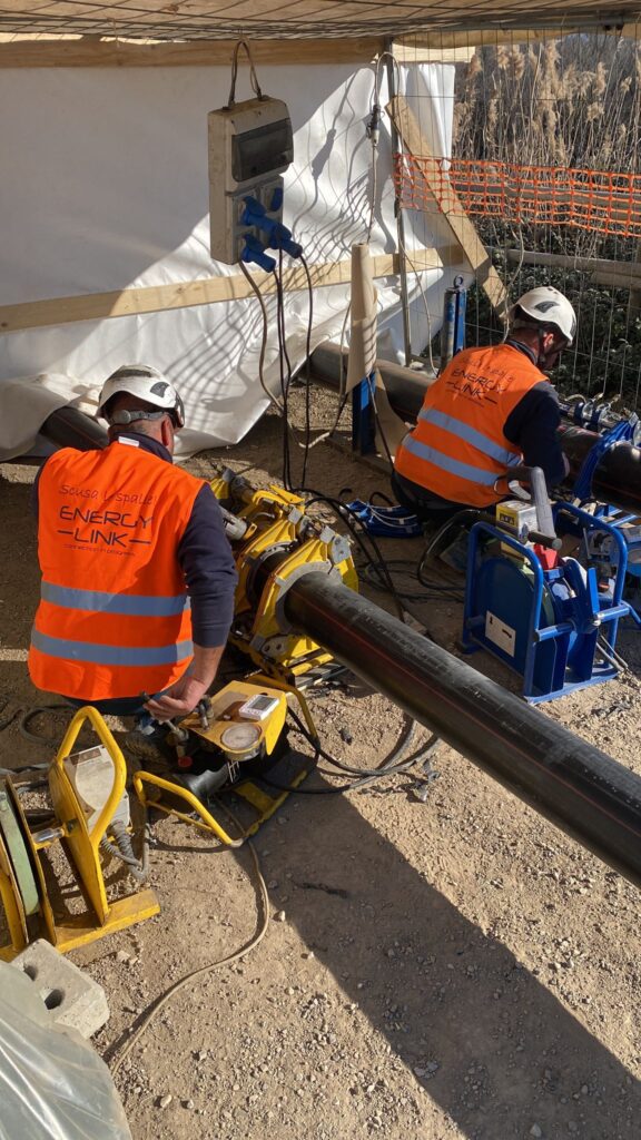 Attività di saldatura tubazioni PEAD