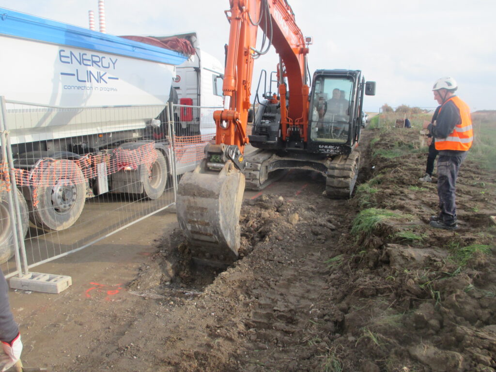 Terna Prysmian Piombino - Scavo trincea AT 132 kV