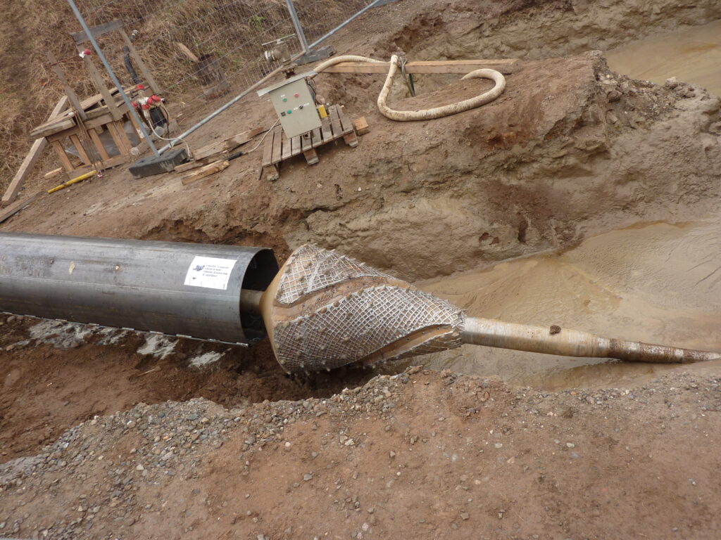 Erdbau Merano - TOC fase di alesatura allargamento foro