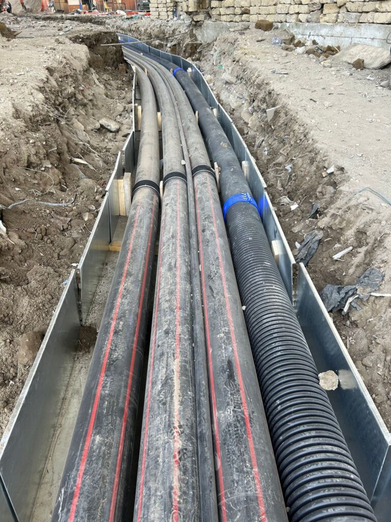 Terna NKT Poggioreale - Realizzazione polifera in piano con schermatura cavo 220 kV