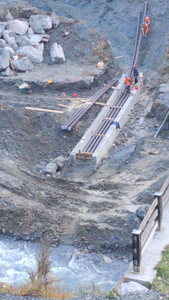 Terna Premadio - Realizzazione struttura in CA per attraversamento fiume Adda