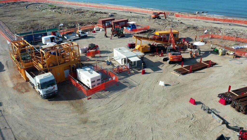 Terna Prysmian Tyrrhenian Link Approdo Campania - Cantiere Zona Operativa